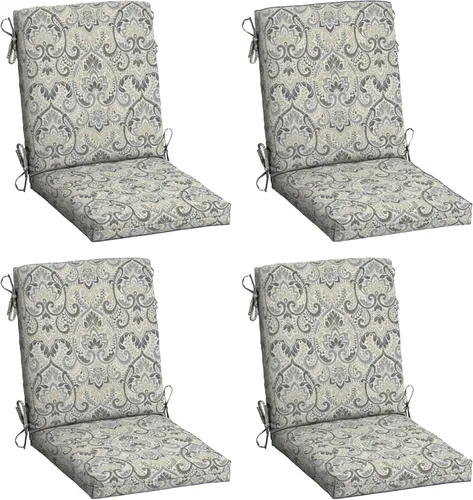 Miniatura 31 de ARDEN - Cojín para silla de comedor exterior de 20 x 20 pulgadas, resistente al agua y a la decoloración, textura verde azul pavo real