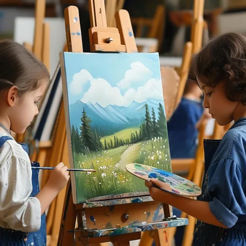 Miniatura 8 de Gotideal Lienzo para pintura, paquete de 14 unidades, lienzo de pintura estirado, lienzos de pintura en blanco para acrílico, óleo, suministros