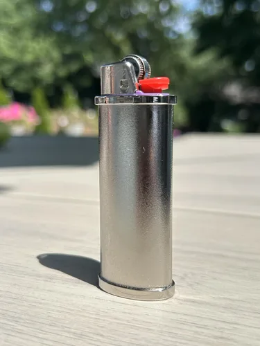 Miniatura 2 de DIYLuxury - Funda de metal para encendedor BIC Standard J6, EZ Reach Lighter, resistente, personalizable, reutilizable, funda individual