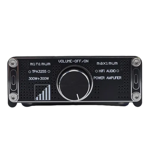 Miniatura 9 de Amplificador de potencia de alta fidelidad, amplificador de potencia de 300 W x 2 amplificador de alta fidelidad clase D, mini amplificador estéreo