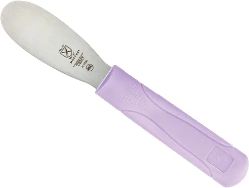 Miniatura 3 de Mercer Culinary Millennia Esparcidor de borde liso, hoja de 3.5 pulgadas, mango morado Púrpura