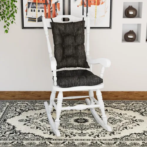 Miniatura 7 de Klear Vu The Gripper - Juego de cojines antideslizantes para silla mecedora con acolchado grueso, incluye almohadilla de asiento y almohada