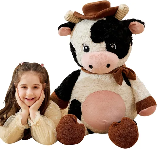 Miniatura 8 de IKASA Juguete de peluche de cerdo gigante, juguetes grandes de 30 pulgadas, regalos para niños, niñas, niños, novia y niños