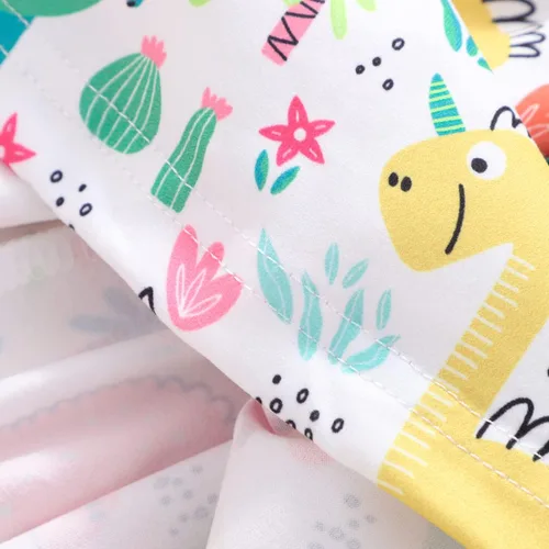 Miniatura 7 de Popshion Vestidos de niña con mangas con vuelo, vestido de verano para niños, fiesta de cumpleaños, sin mangas, vestido de 1 a 8 años