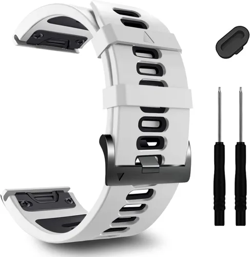 Miniatura 17 de ZPJPPLX 26mm Correas de reloj de fácil ajuste para tactix 8 Fenix 8 51mm 7X Pro 6X 5X, correas deportivas de silicona suave compatibles para Garmin