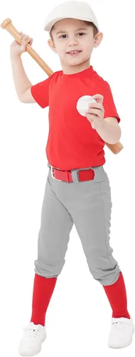 Miniatura 12 de QBK 2T-17Y - Pantalones de béisbol para niños pequeños, pantalones de sóftbol para jóvenes, pantalones de béisbol para niños y niñas