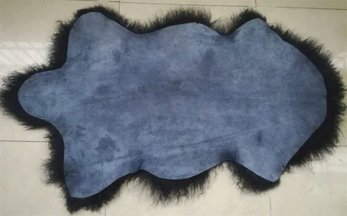 Miniatura 2 de Alfombra de lana auténtica de oveja tibetana/mongol de piel de oveja tibetana y mongol, alfombra de lana real para dormitorio, sala de estar, 3.5 x