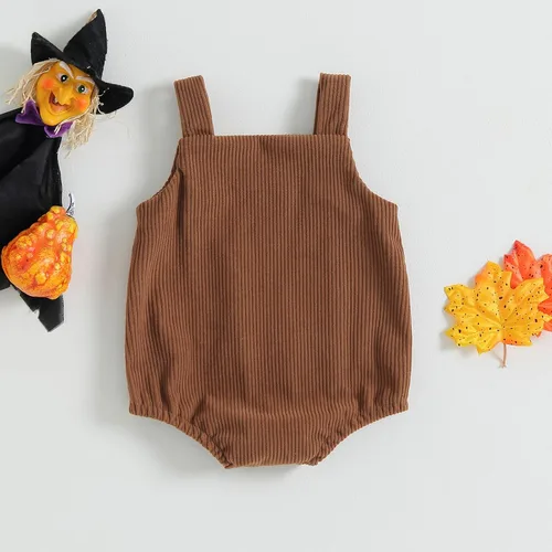 Miniatura 5 de Traje de Halloween para bebé recién nacido, overol sin mangas, con botones, ropa unisex de otoño