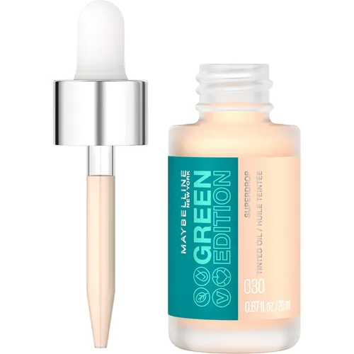 Miniatura 11 de Maybelline Green Edition Superdrop - Base de maquillaje de base de aceite tintado, base de cobertura natural ajustable formulada con aceite de 100