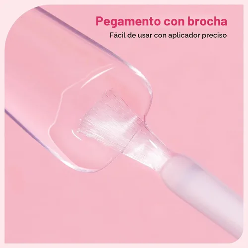Miniatura 2 de Makartt Pegamento para uñas acrílicas, pegamento para aplicar con pincel para reparar uñas, pegamento profesional para uñas postizas de larga
