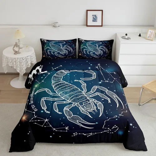 Miniatura 33 de Juego de ropa de cama de hurón tamaño individual para niños, diseño de dibujos animados de hurones para niños, bonito edredón acolchado de animales