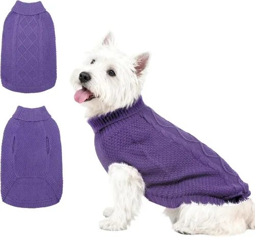 Miniatura 57 de Mihachi Suéteres para Perros Pequeños y Medianos Niña o Niño, Camisa Cálida y Suave para Perros, Abrigo para Perros para Clima Frío con Cuello