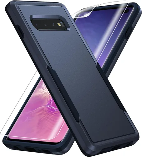 Miniatura 11 de Funda para Samsung Galaxy S10, con Protector de Pantalla HD [Probado contra Caídas de Grado Militar] Funda Protectora de Servicio Pesado Resistente