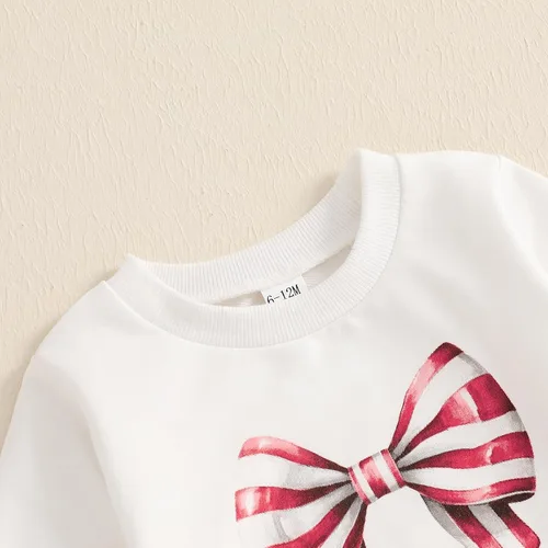 Miniatura 54 de Kaipiclos Ropa occidental para bebé niña, con lindo estampado con volantes, manga larga, pantalones para otoño e invierno, trajes de vaquera