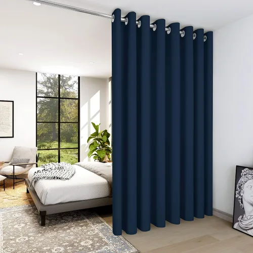 Miniatura 92 de Deconovo Cortina opaca, para oscurecer la habitación Gris claro