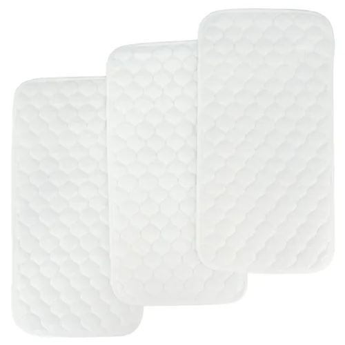 Miniatura 8 de BlueSnail Forro acolchado más grueso impermeable para cambiador, 3 unidades (rosa 13 x 27 pulgadas)