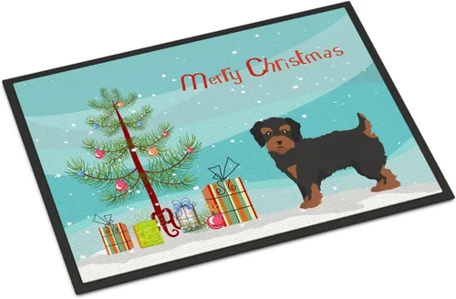 Miniatura 284 de Caroline's Treasures CK3799MAT Akita Shepherd - Tapete de árbol de Navidad de 18 x 27 pulgadas, tapete para puerta delantera, interior y exterior