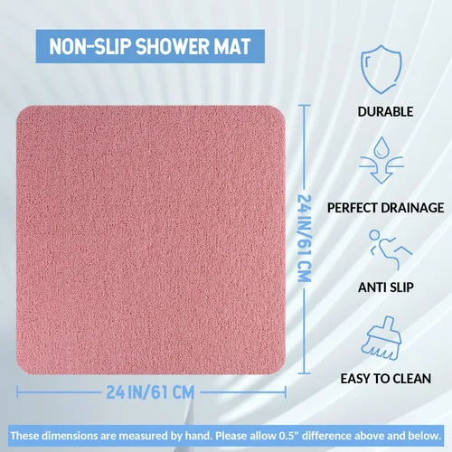Miniatura 113 de Hargiis - Tapete antideslizante de secado rápido para tina y ducha, tapete exfoliante para pies, para baño, cocina u hotel, beige, 24 x 16 pulgadas