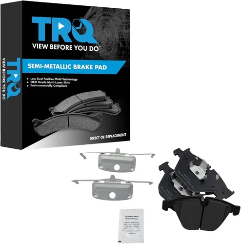 Miniatura 168 de TRQ Pastillas de freno delanteras semi metálicas compatibles con Ford Expedition 2018-2021 F-150 2018-2020 Lincoln Navigator 2018-2022