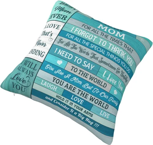 Miniatura 2 de Regalos para mamá, fundas de almohada de 18 x 18 pulgadas, regalos de cumpleaños para mamá de hija/hijo, ideas de regalo para mamá para aniversario