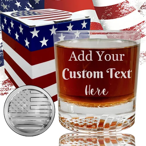Miniatura 10 de Vaso de whisky personalizado grabado con tu texto personalizado, vaso de bourbon grabado de 12 onzas para cócteles, regalo personalizado para Gafas