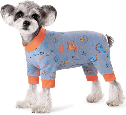 Miniatura 7 de Traje de recuperación quirúrgica para perros pequeños, mameluco para cirugía hembras, pijamas para perros pequeños, pijama de manga larga, vendajes