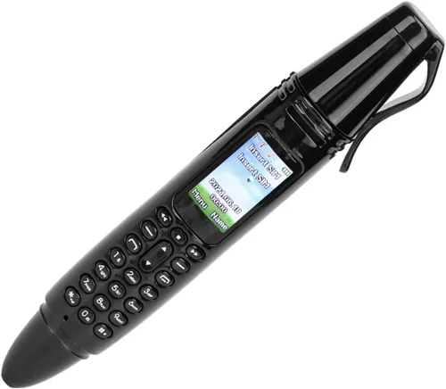Miniatura 9 de Mini teléfono celular con cámara, linterna, FM, Bluetooth - Dual SIM, bolígrafo