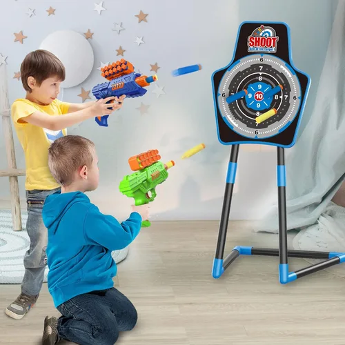 Miniatura 6 de SpringFlower 2 Bow and Arrow Sets with LED Light-up,2 Foam Dart Guns for Kids 5 6 7 8 9 10+ Years Old, Archery Set with Standing Target for Boys &