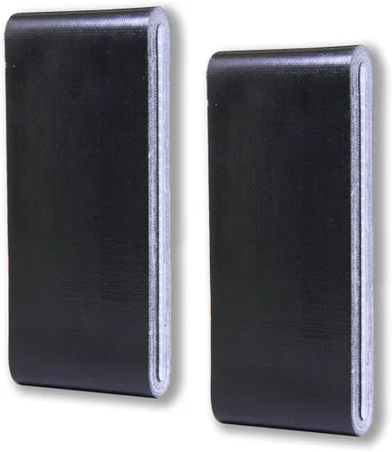 Miniatura 2 de Cinta adhesiva negra de tamaño de viaje, paquete de 2 unidades, mini rollo plano de tamaño de bolsillo, para reparaciones al aire libre, Negro