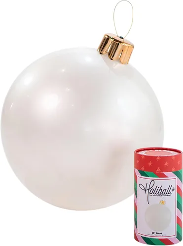 Miniatura 14 de Ornamento Navideño Inflable Holiball – Decoración Definitiva para Interior/Exterior – Reutilizable y Fácil de Almacenar – para Bodas, Fiestas, Plata