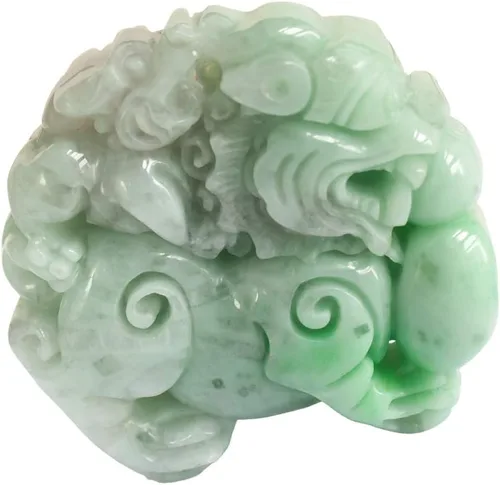 Miniatura 4 de Dahlia Collar de jade fénix de dragón, jadeita birmana certificada de grado real, cordón ajustable, Jade, Jade
