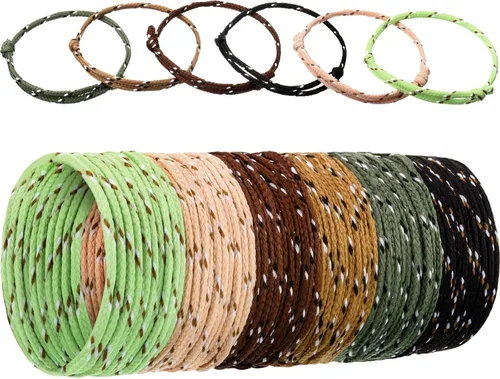 Miniatura 12 de WILLBOND Pulsera de amistad de neón 216 a granel para mujer, pulsera de paracaídas de regreso a clases, regalo para estudiantes, cumpleaños, aula