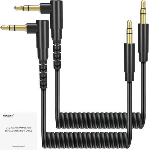 Miniatura 13 de NEEWER Paquete de 2 cables OTG, USB C a C y USB C a iOS, cable de salida de audio DAC macho a macho compatible con iPhone, iPad, Android, MacBook