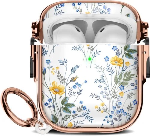 Miniatura 74 de Maxjoy para Funda Linda de AirPods 2 (2019) con Bloqueo de Seguridad, Compatible con Funda de AirPod de 2ª Generación de Mármol para Mujeres