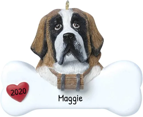 Miniatura 48 de Adornos de Navidad personalizados para perros 2024 – Adornos navideños de hueso de perro Husky para amantes de los perros, adorno de primera Navidad