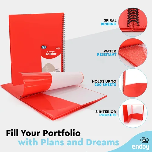 Miniatura 3 de Organizador de 8 bolsillos de polietileno, carpeta de archivos, organizador de documentos legales, perfecto para oficina, universidad, escuela y más