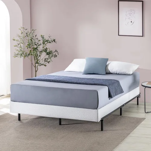 Miniatura 9 de ZINUS - Base metálica Compack de soporte para cama, 7 pulgadas, para colchón y somier, color negro, tamaño individual Blanco