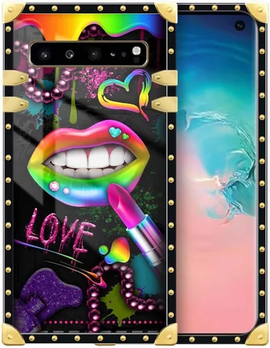 Miniatura 110 de Funda compatible con Samsung Galaxy Note 10 Plus, Lipstick Lips Note 10 Plus para niñas, TPU suave a prueba de golpes, protección rígida