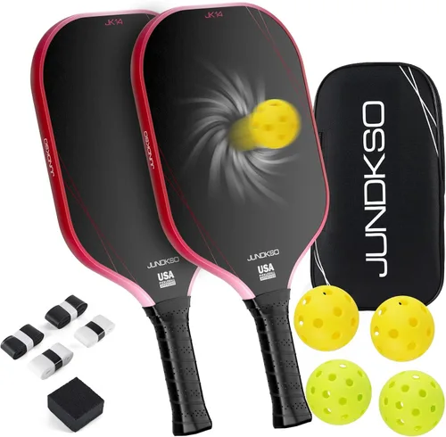 Miniatura 10 de Pickleball Paddles Set of 2 - Composite Carbon Fiber Pickle Ball Paddle - USAPA Compliant Pro Pickle Racket - Portable Outdoor Sports Equipment