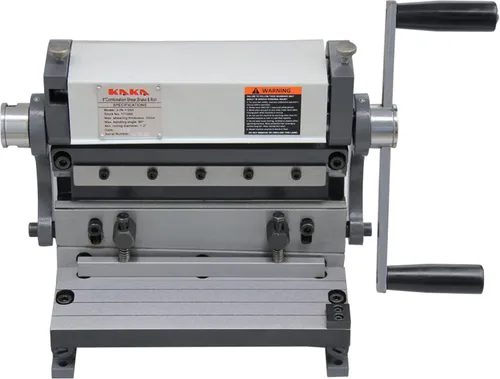 KAKA INDUSTRIAL Freno de Metal, 8-pulgadas, máquina de corte de freno y rodillo de 3-en-1, corte de 20-calibres, 90° | Máquina de rodillo deslizante