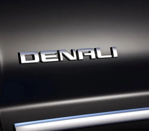 Miniatura 5 de Aimoll Denali Emblemas de placa de identificación, insignia para GM 07-16 Yukon Sierra Terrain (1 unidad, cromado)
