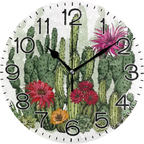 Miniatura 18 de Reloj de pared de pavo real con hermosas plumas, funciona con pilas, silencioso, de cuarzo, analógico, rústico, rústico, reloj redondo, decoración