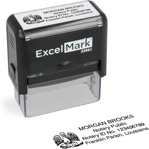 Miniatura 17 de ExcelMark Sello Notarial para los 50 Estados - Sello Oficial del Estado - Texas Negro