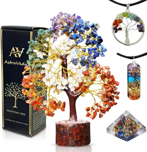 Miniatura 9 de Árbol de Cristal, 7 Piedras de Chakra, Feng Shui, Árbol Sanador, Piedras Preciosas, Regalos de Cristal para Mujeres, Piedras Sanadoras, Regalos