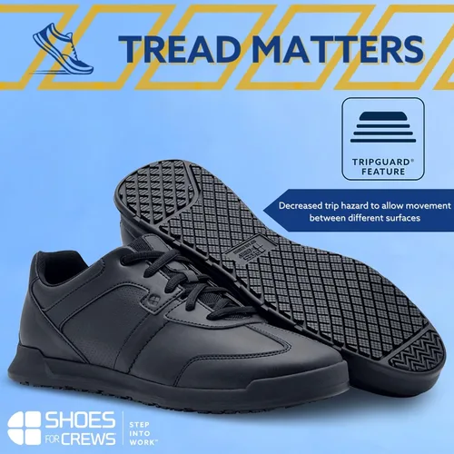 Miniatura 2 de Shoes for Crews Zapatillas de trabajo antideslizantes para hombre, cómodas, antideslizantes, para restaurantes, salud, venta al por menor