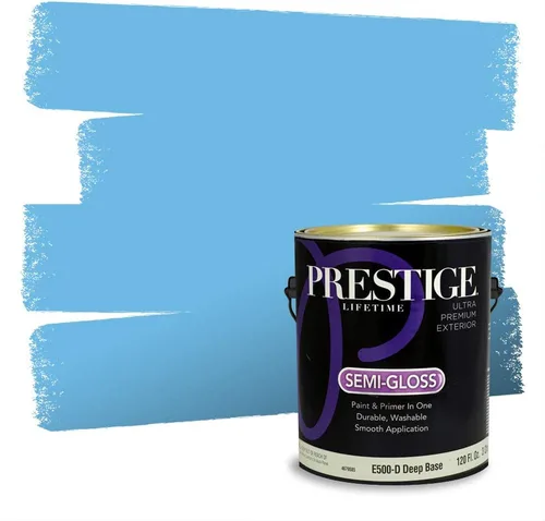 Miniatura 427 de Pintura Exterior + imprimación PRESTIGE, todo-en-uno, 1 galón, acabado mate, color comparable al Valspar* Royal Gray* VS151-Gris real