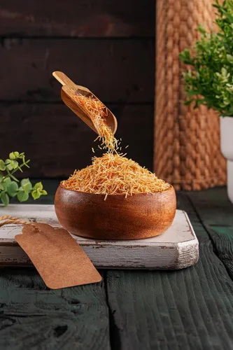 Miniatura 4 de GOURMO Kadayif al horno triturado 200g (7.1 oz), Masa de fillo triturada Kataifi asada para relleno de chocolate Dubai, Kunafa, Knafeh