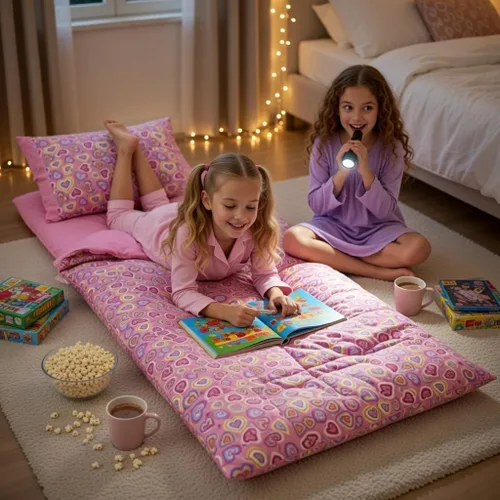 Miniatura 3 de Emily Rose Pink Toddler Nap Mat Set with Warm Blanket