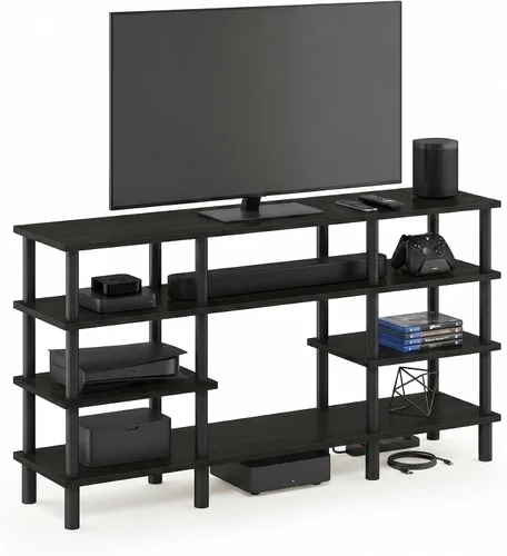Miniatura 22 de Furinno JAYA - Soporte para TV, roble francés, gris/negro Roble Francés/Negro