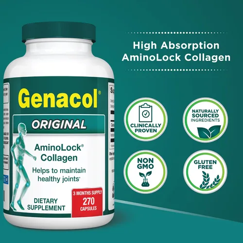 Miniatura 2 de Genacol Original – Suplemento de colágeno con péptidos de colágeno ultrahidrolizados, mantiene la salud de las articulaciones, para articulaciones